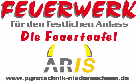 ARIS - Die Feuerteufel, Feuerwerk · Lasershow Edemissen, Logo